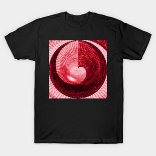 Sacred Geometry of Love Cherry Red Heart T-Shirt